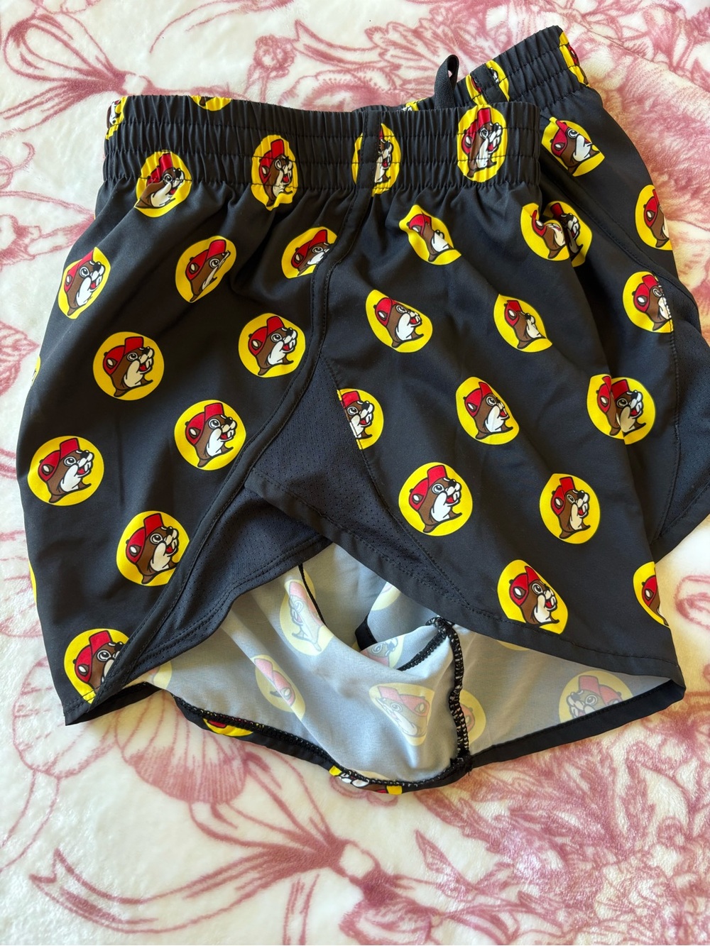 Buc-ee's Black Logo Track Shorts Small AND Logo Sticker - Picture 9 of 9